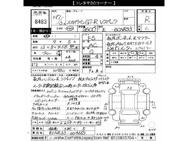 Nissan Skyline GT-R 1995 thumbnail 3