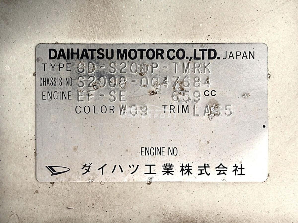 Daihatsu Hijet Truck 2000 thumbnail 23