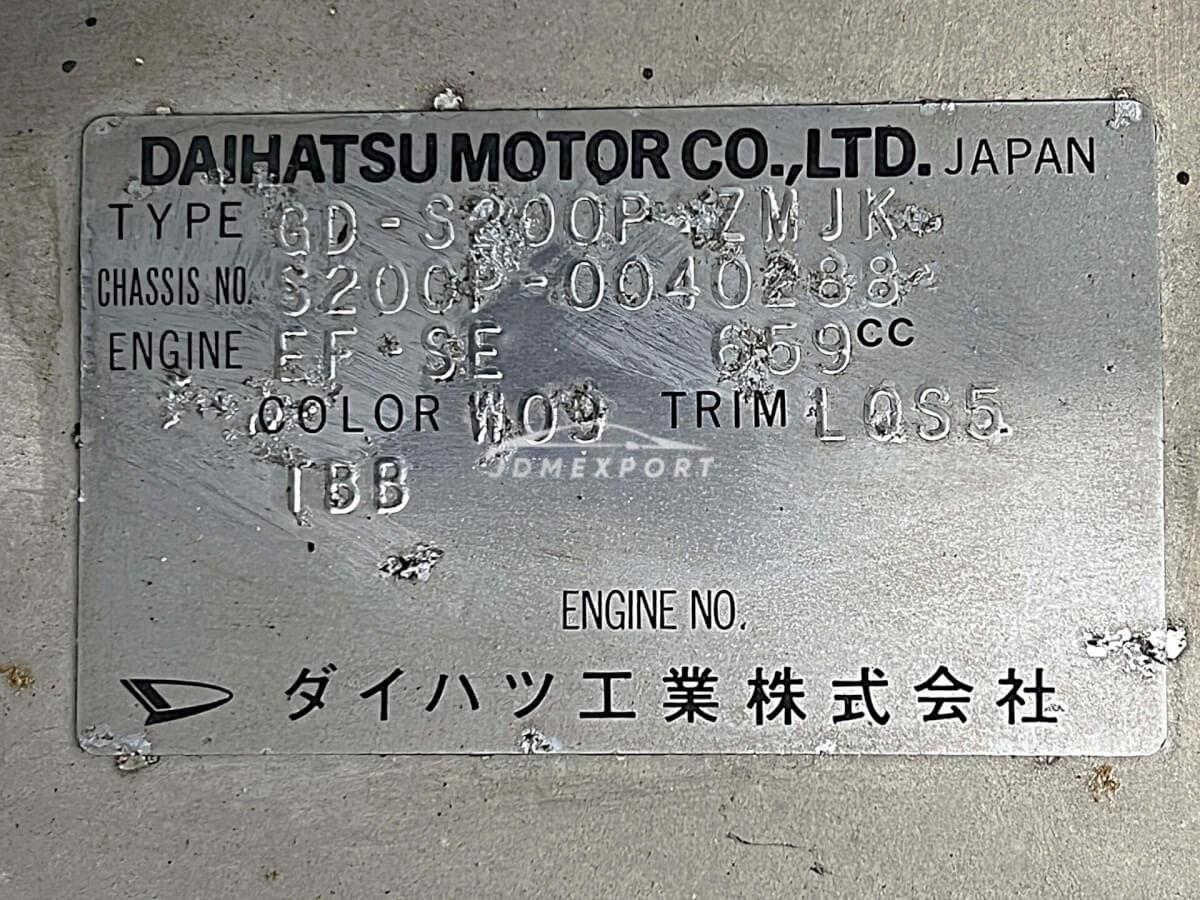 Daihatsu Hijet Truck 2000 thumbnail 26