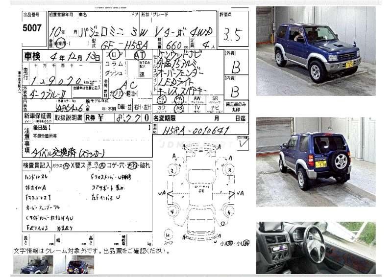 Mitsubishi Pajero Mini 1998 thumbnail 3