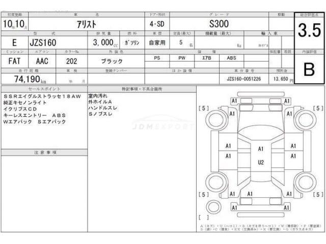 Toyota Aristo 1998 thumbnail 4