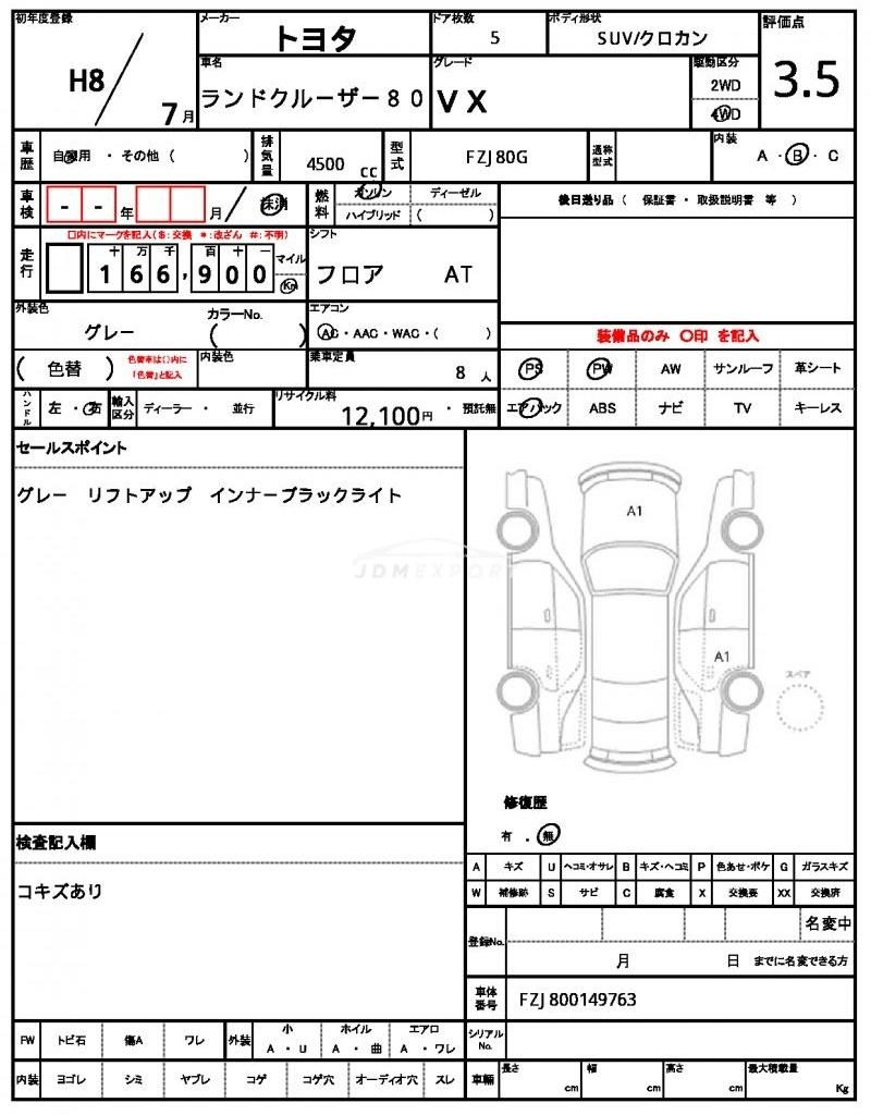 Toyota Land Cruiser 80 1996 thumbnail 79