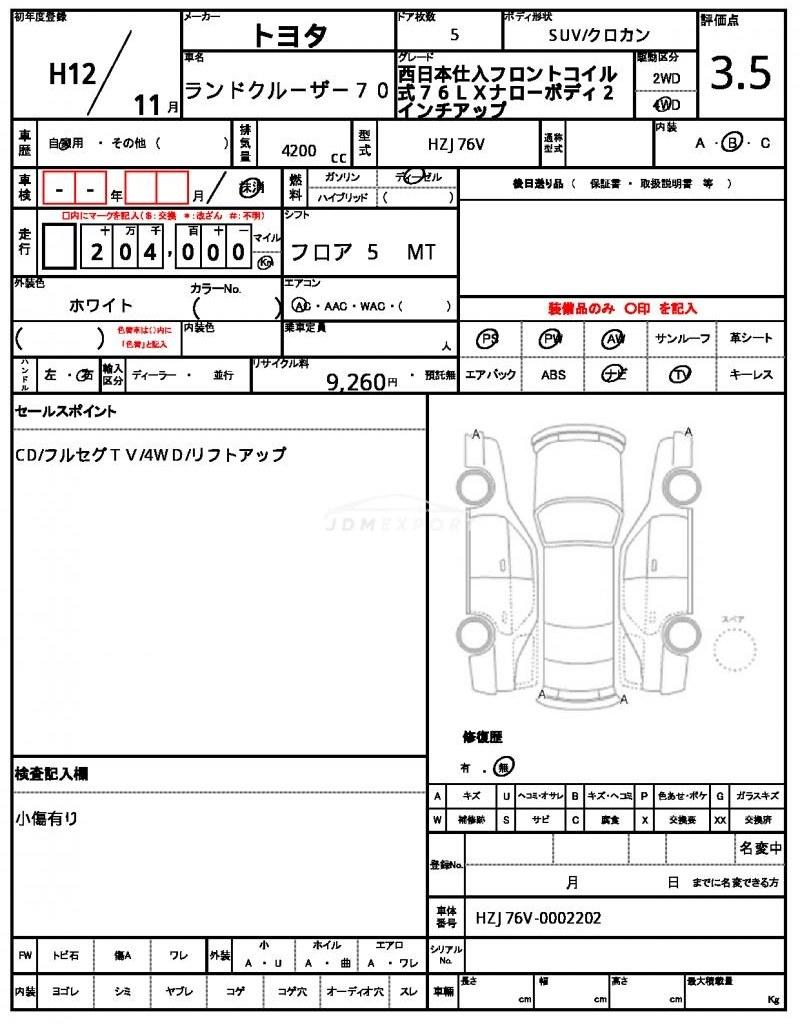 Toyota Land Cruiser 70 2000 thumbnail 55