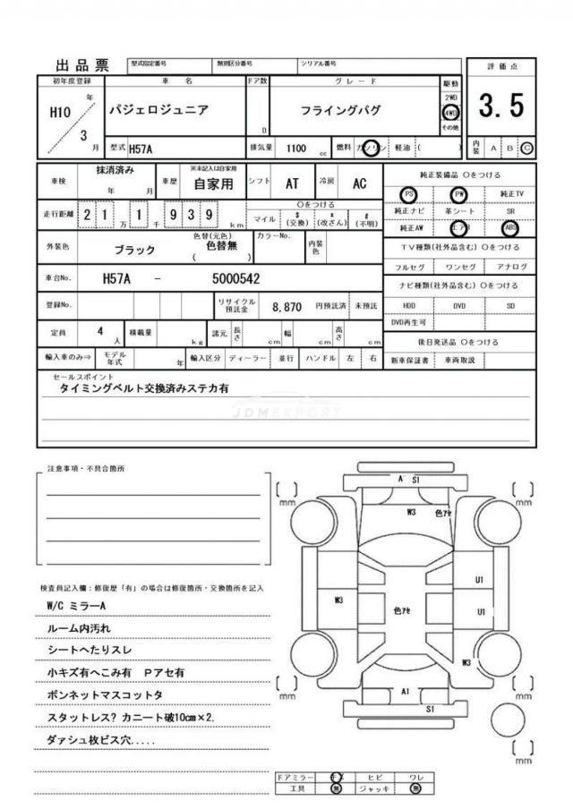 Mitsubishi Pajero Jr 1998 thumbnail 21