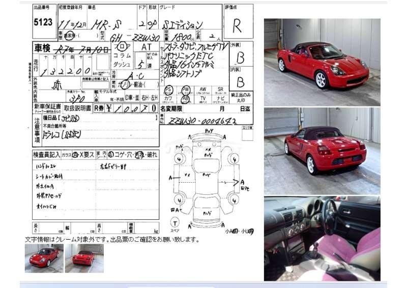 Toyota MR-S 1999 thumbnail 3