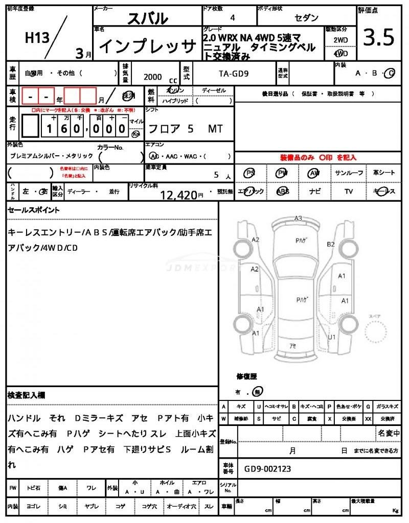 Subaru Impreza 2001 thumbnail 21