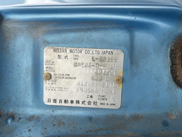 Nissan Sunny Truck 1985 thumbnail 11