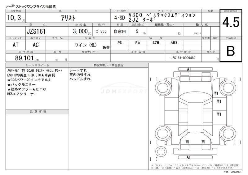 Toyota Aristo 1998 thumbnail 3