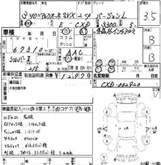 Subaru Alcyone SVX 1991 thumbnail 10