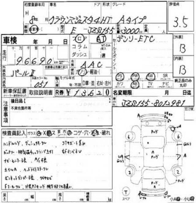 Toyota Crown Majesta 1996 thumbnail 7
