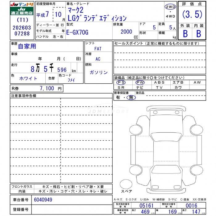 Toyota Mark II Wagon 1995 thumbnail 3