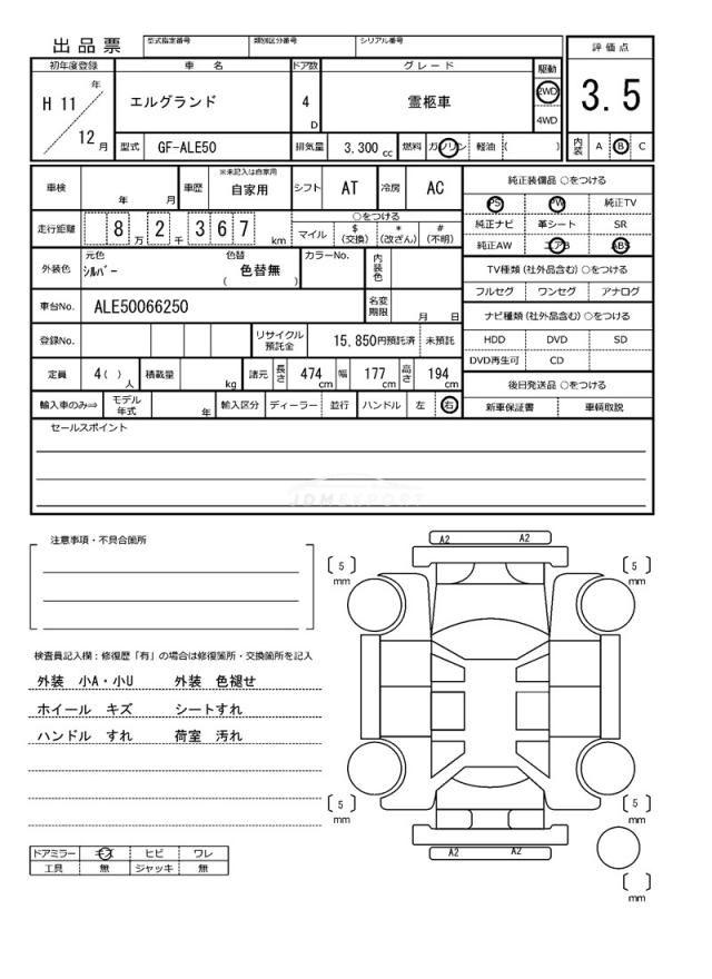 Nissan Elgrand 1999 thumbnail 21