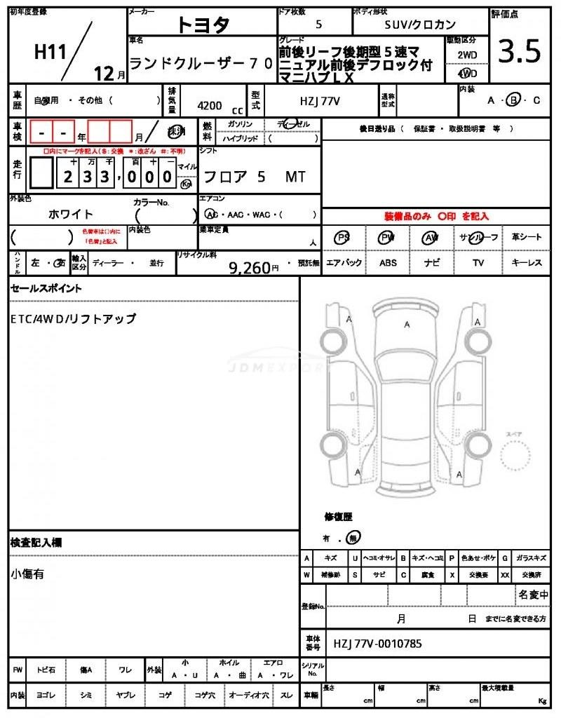 Toyota Land Cruiser 70 1999 thumbnail 21