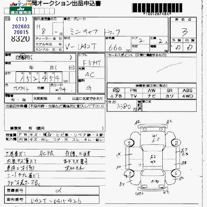 Mitsubishi Minicab Truck 1996 thumbnail 3