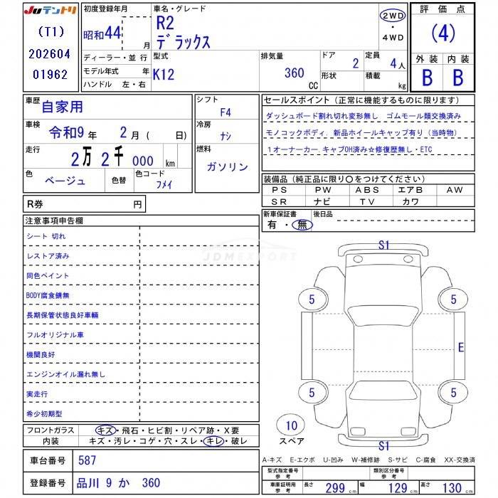 Subaru R2 1969 thumbnail 3
