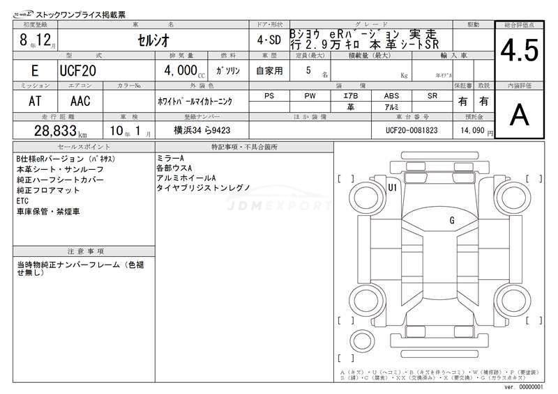 Toyota Celsior 1996 thumbnail 3