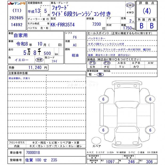 Isuzu Forward 2001 thumbnail 3