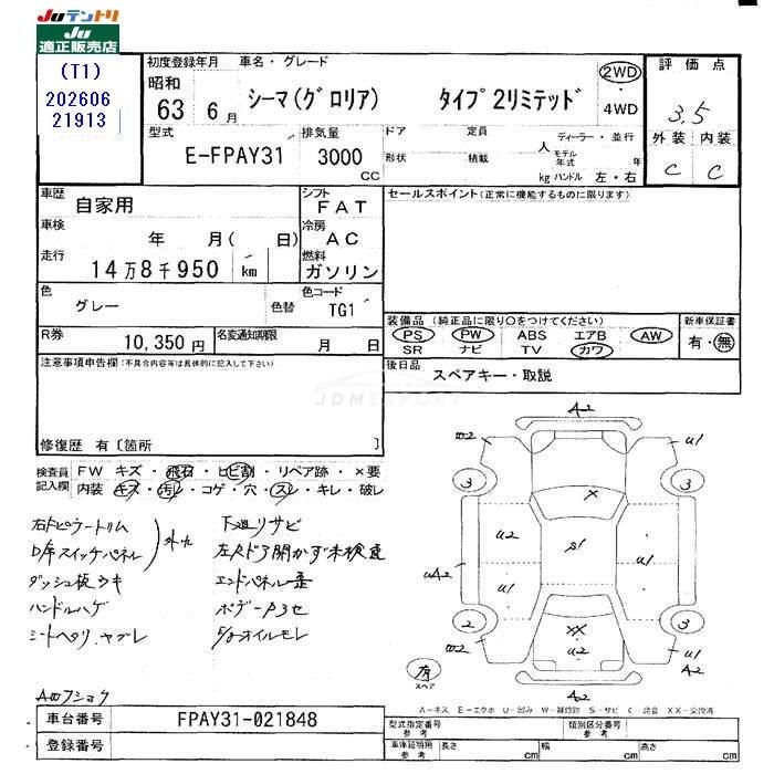 Nissan Cima 1988 thumbnail 3