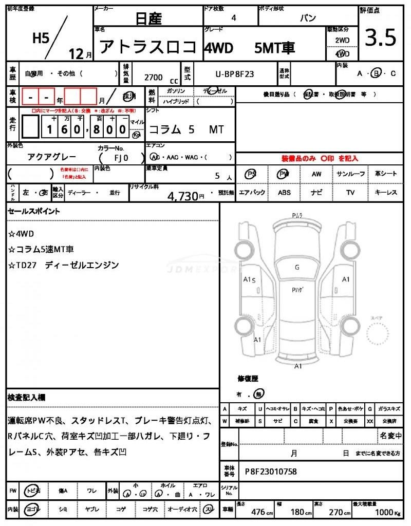 Nissan Atlas Loco 1993 thumbnail 21