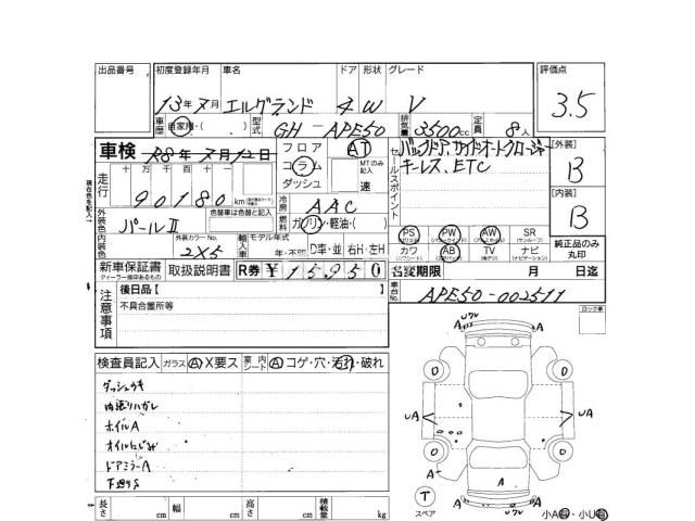 Nissan Elgrand 2001 thumbnail 4