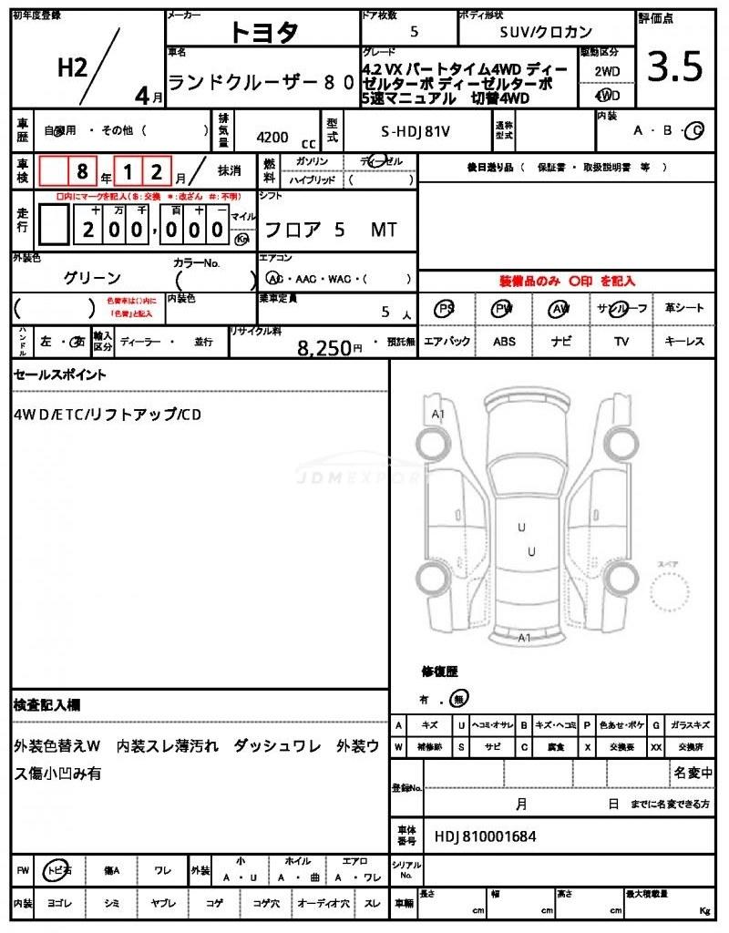 Toyota Land Cruiser 80 1990 thumbnail 21