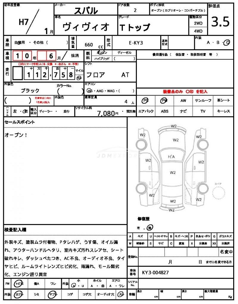 Subaru Vivio 1995 thumbnail 21