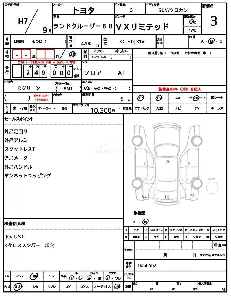 Toyota Land Cruiser 80 1995 thumbnail 10