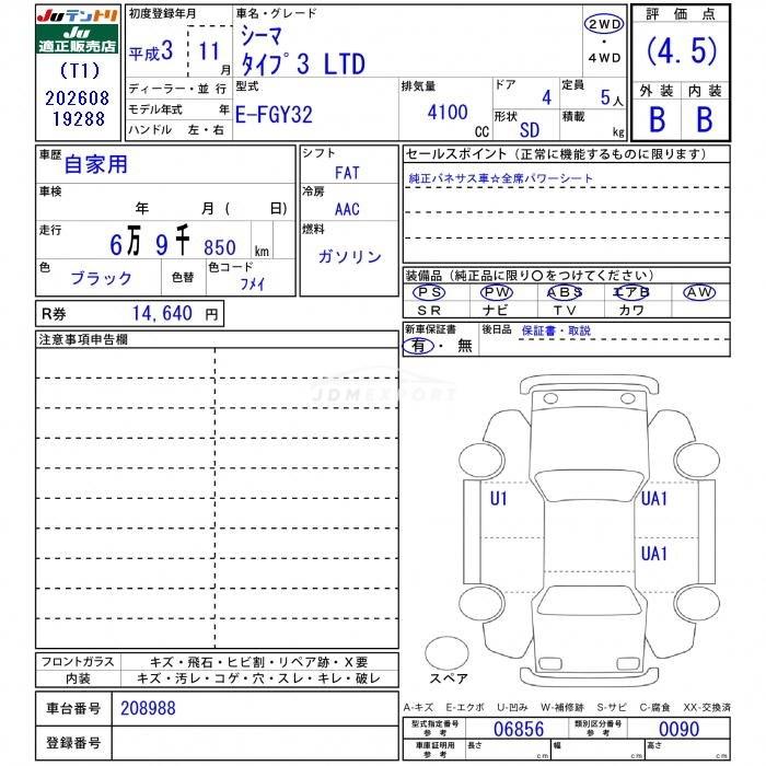 Nissan Cima 1991 thumbnail 3