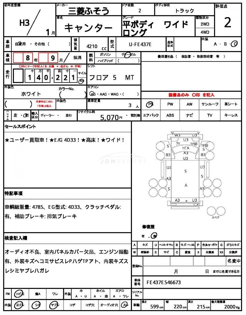 Mitsubishi Fuso Canter 1991 thumbnail 21