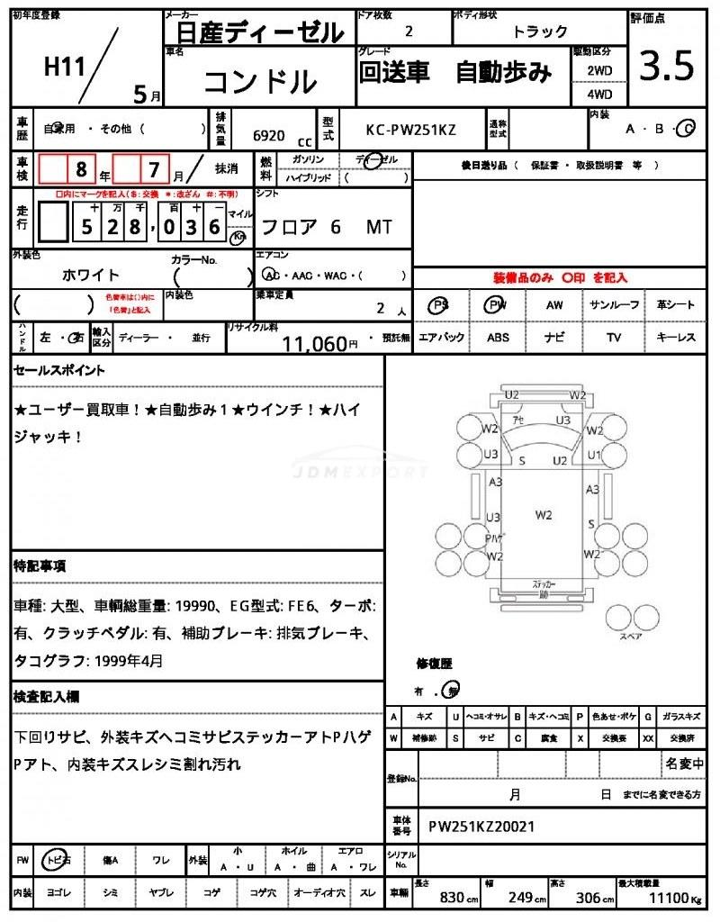 Nissan Diesel UD Condor 1999 thumbnail 21