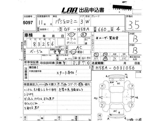 Mitsubishi Pajero Mini 1999 thumbnail 3