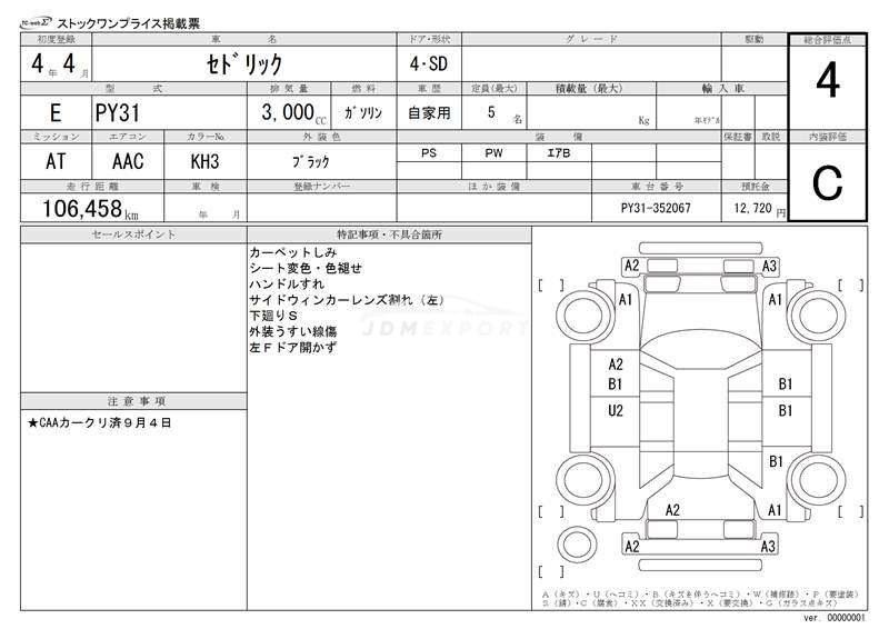 Nissan Cedric 1992 thumbnail 3