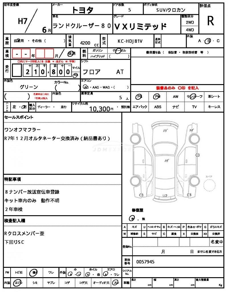 Toyota Land Cruiser 80 1995 thumbnail 7