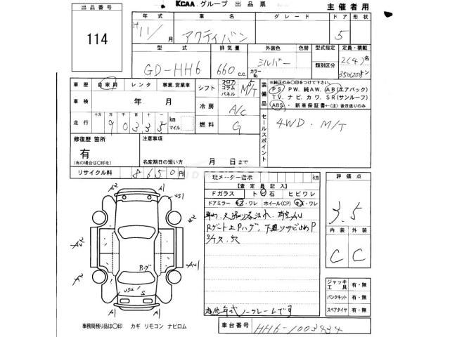 Honda Acty Van 1999 thumbnail 3