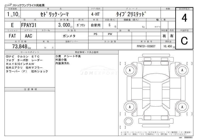 Nissan Cima 1989 thumbnail 3