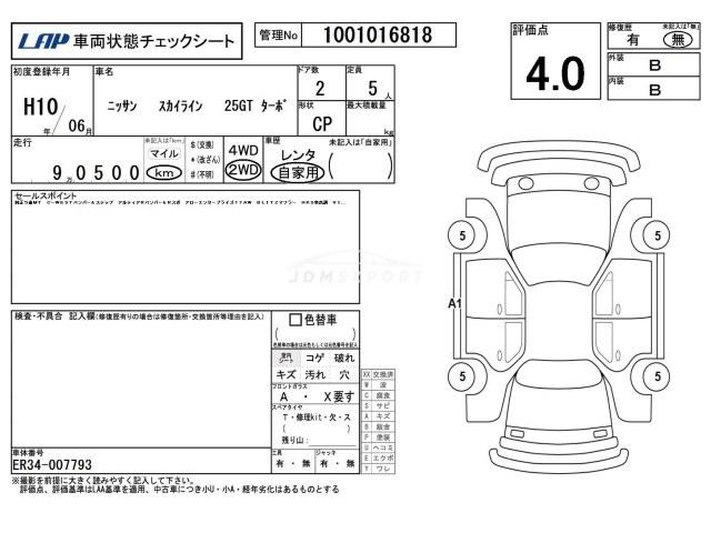 Nissan Skyline 1998 thumbnail 4