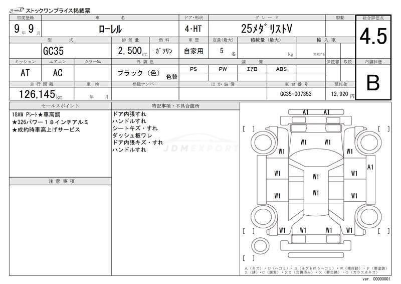 Nissan Laurel 1997 thumbnail 3