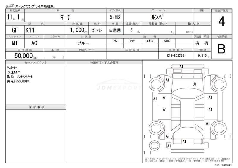 Nissan March 1999 thumbnail 3