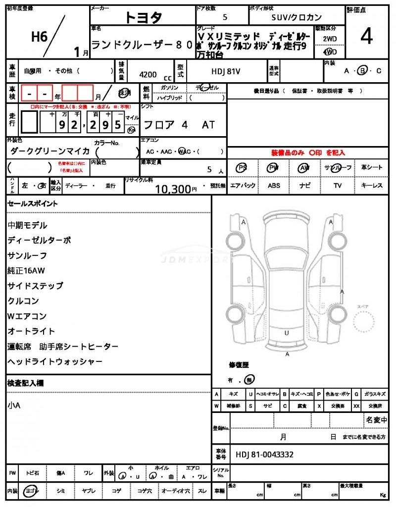 Toyota Land Cruiser 80 1994 thumbnail 21