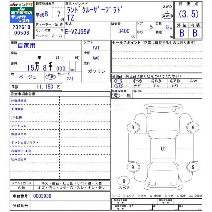 Toyota Land Cruiser Prado 1996 thumbnail 3