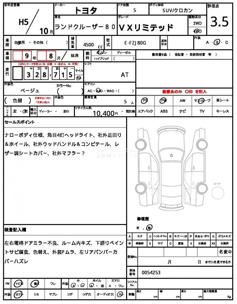 Toyota Land Cruiser 80 1993 thumbnail 7