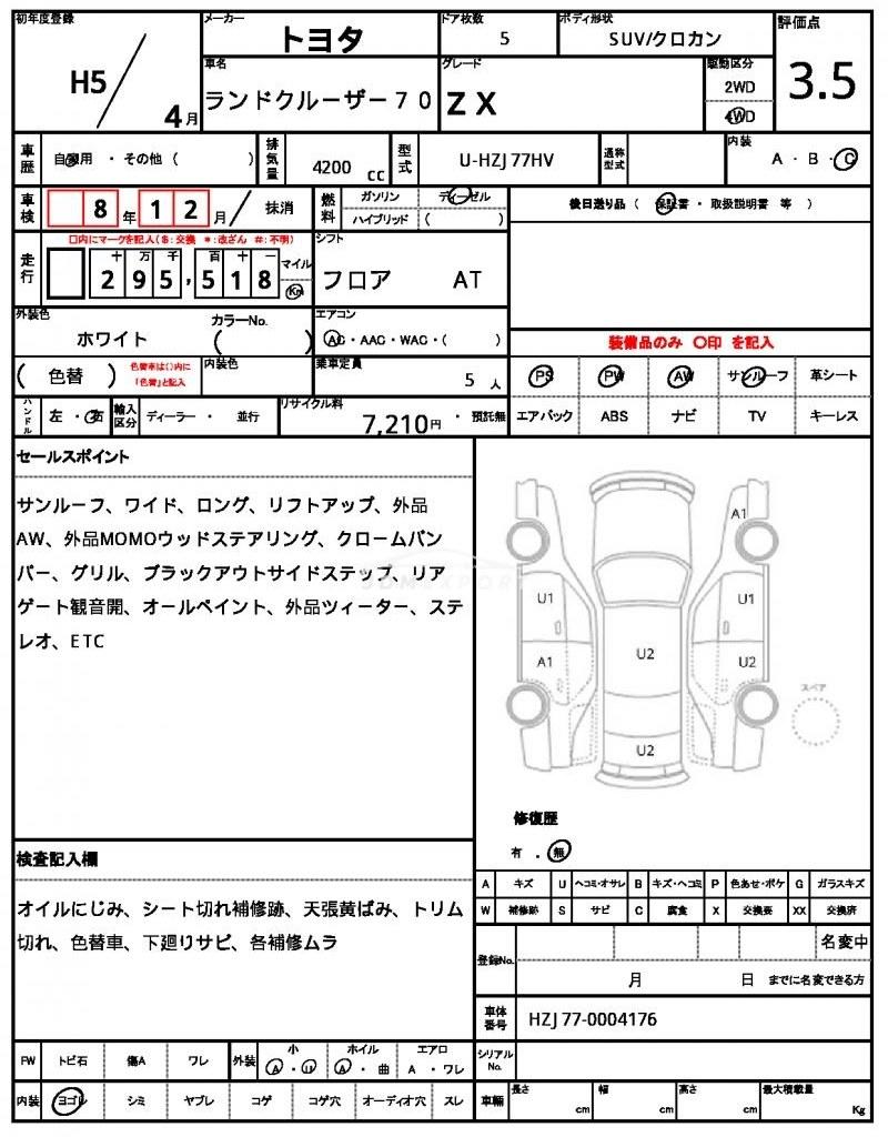 Toyota Land Cruiser 70 1993 thumbnail 6