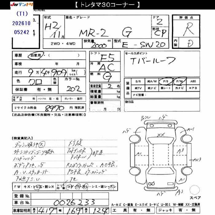 Toyota MR2 1990 thumbnail 3