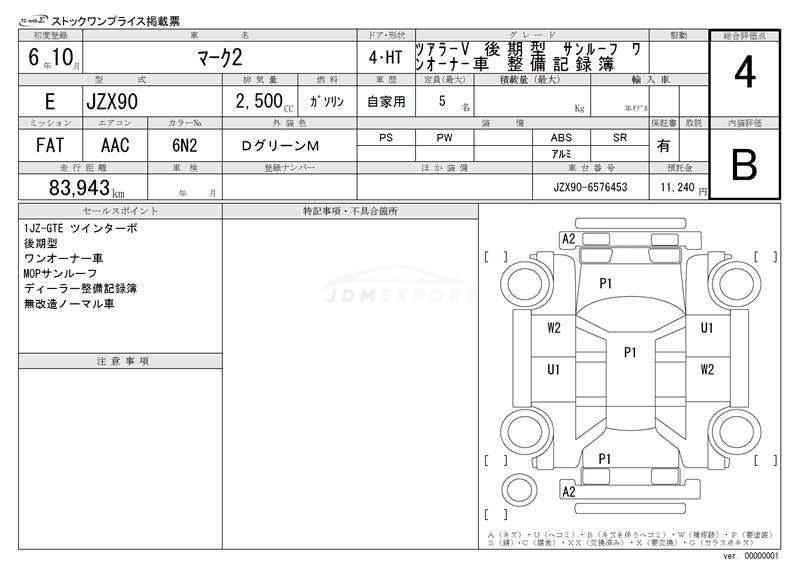 Toyota Mark II 1994 thumbnail 3