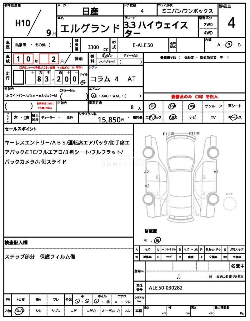 Nissan Elgrand 1998 thumbnail 11