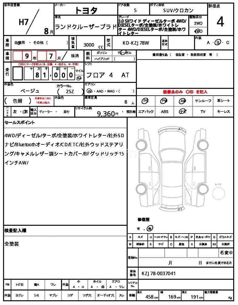 Toyota Land Cruiser Prado 1995 thumbnail 11