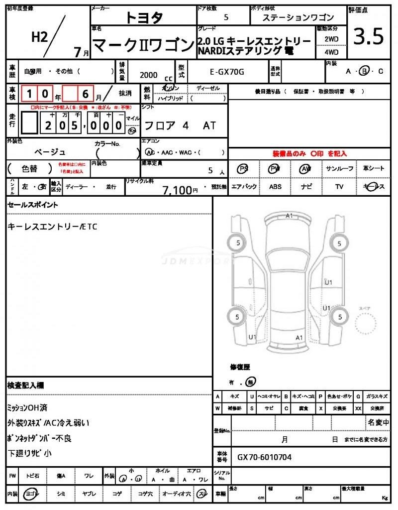 Toyota Mark II Wagon 1990 thumbnail 21