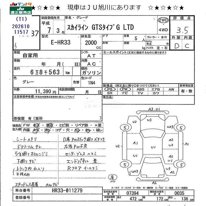 Nissan Skyline 1995 thumbnail 3