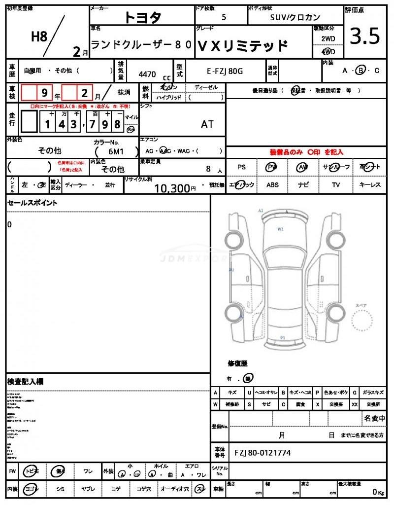 Toyota Land Cruiser 80 1996 thumbnail 19