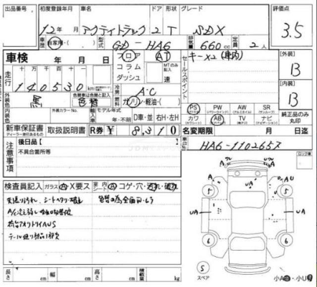 Honda Acty Truck 2000 thumbnail 7
